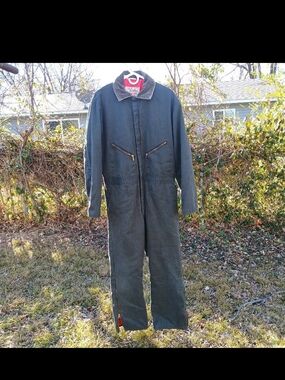 Vtg Walls Blizzard Pruf Men's Dark Blue Insulated Coveralls